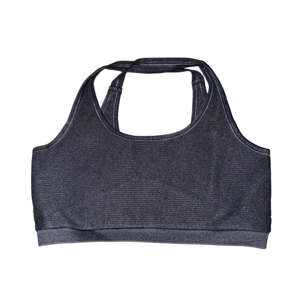 Nux Athletic Racerback Sports Lounge Bra Sz Large Womens Black